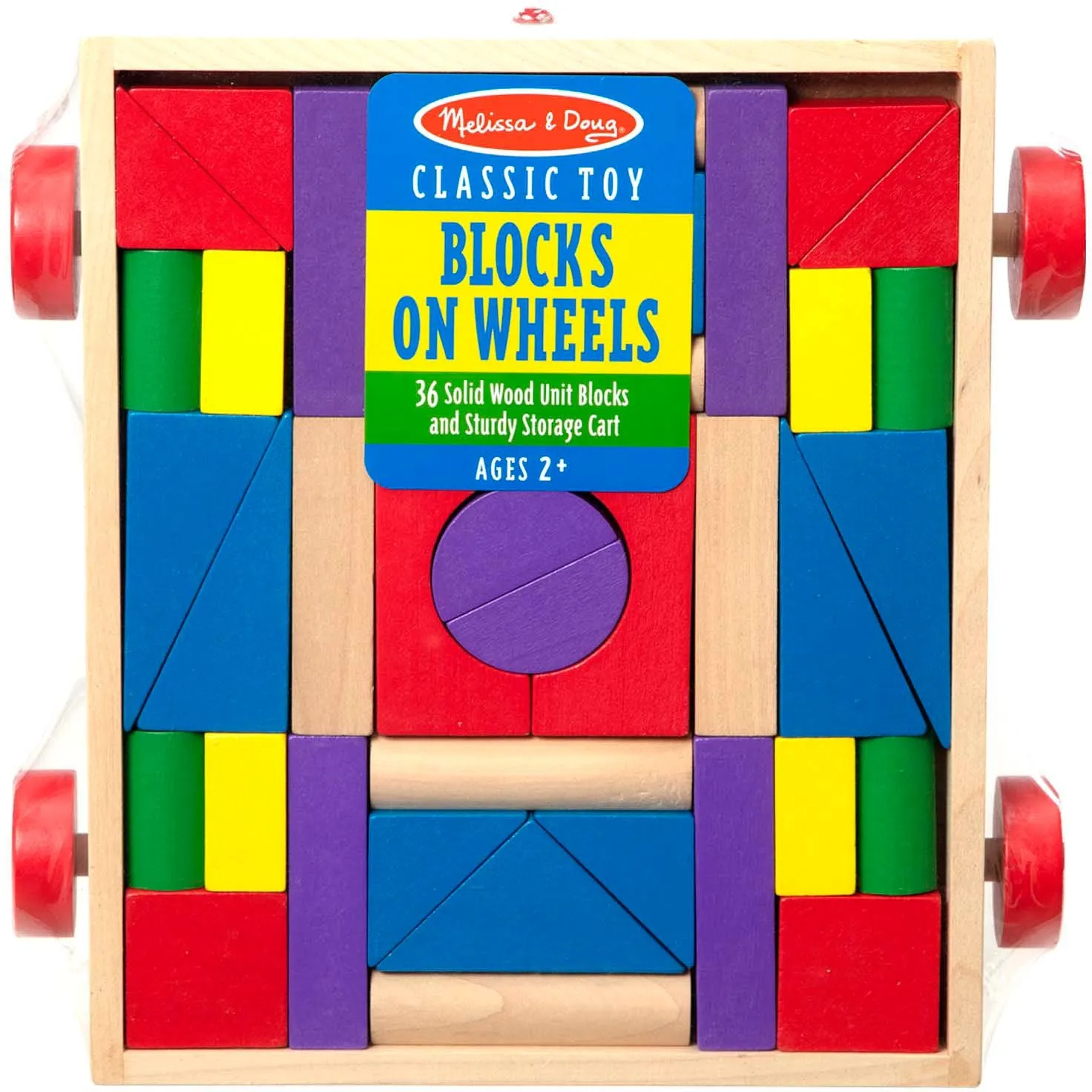 Melissa & Doug Unit Blocks on Wheels