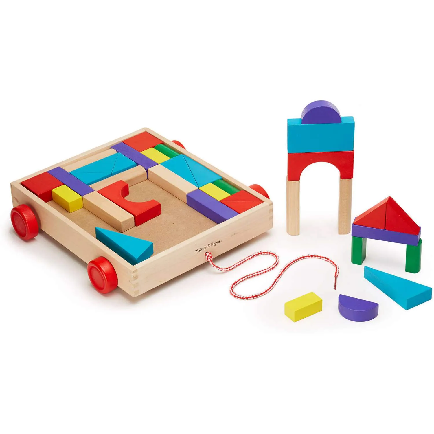 Melissa & Doug Unit Blocks on Wheels