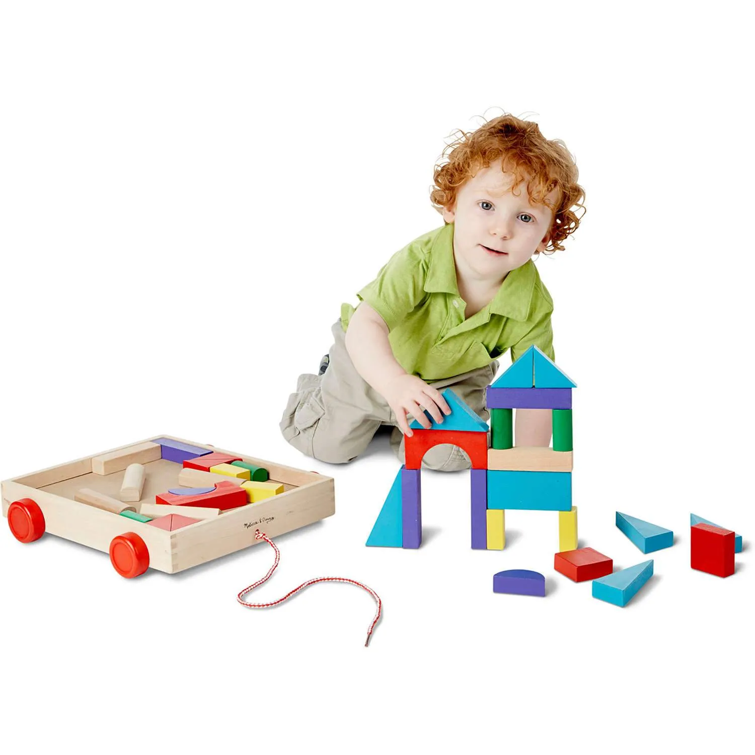 Melissa & Doug Unit Blocks on Wheels