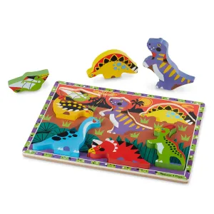 Melissa and Doug Dinosaurs 7 Piece Chunky Puzzle