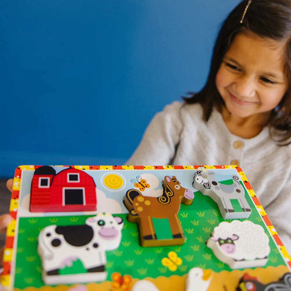 Melissa and Doug Farm 8 Piece Chunky Puzzle