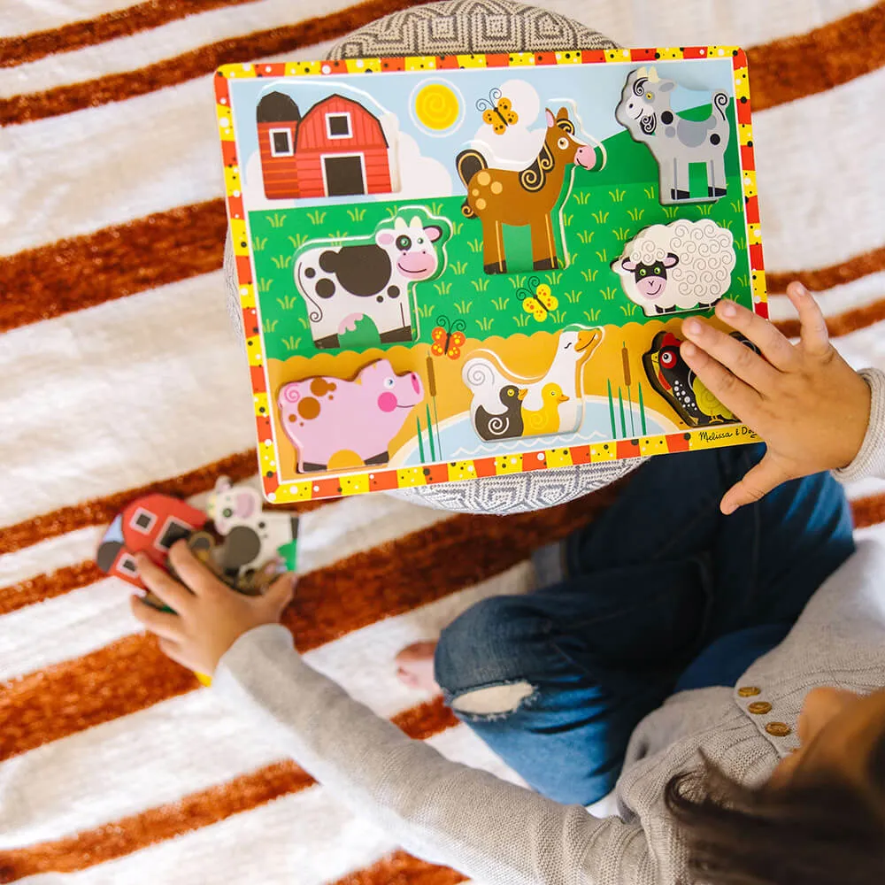 Melissa and Doug Farm 8 Piece Chunky Puzzle