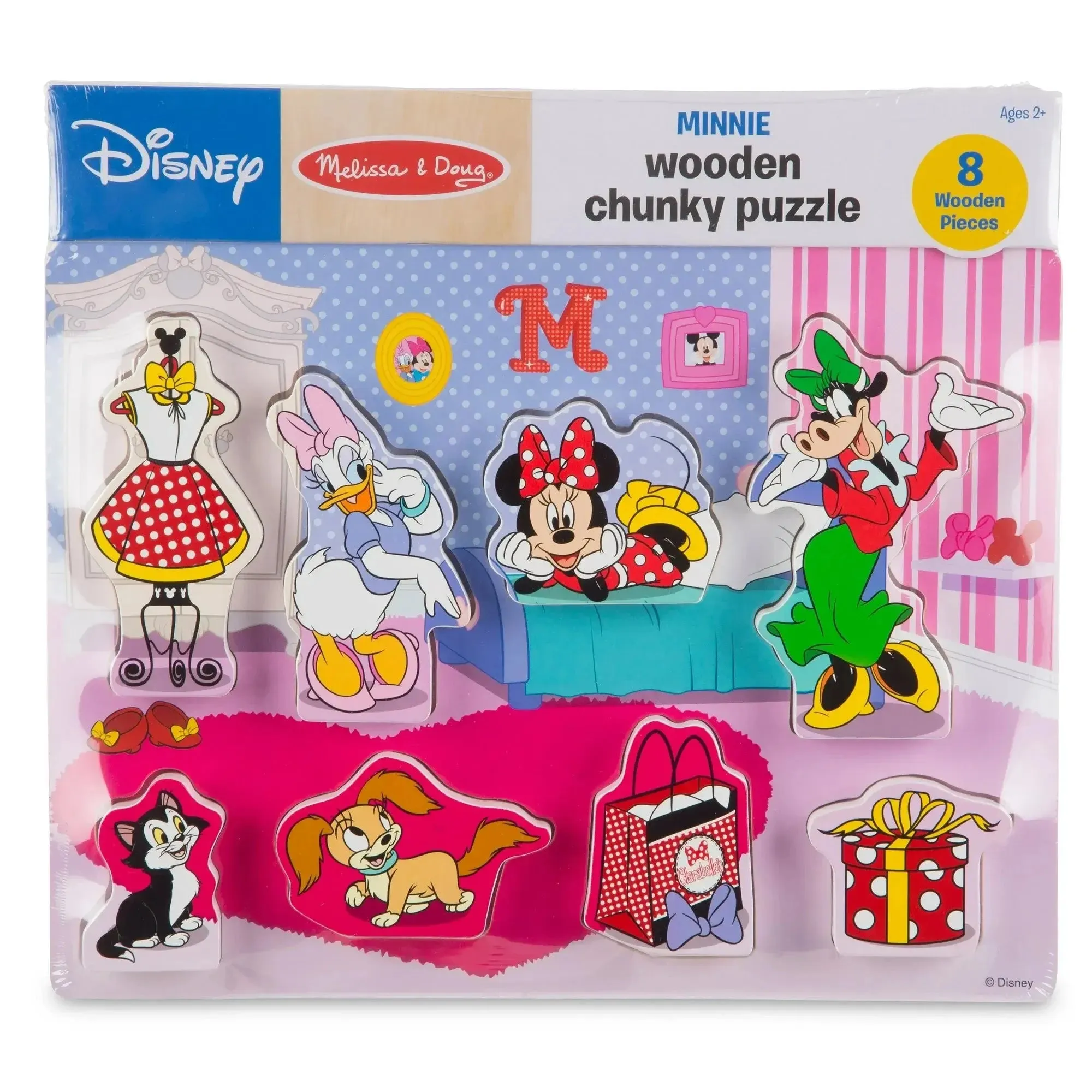 Melissa and Doug Minnie Mouse Wooden Chunky Puzzle