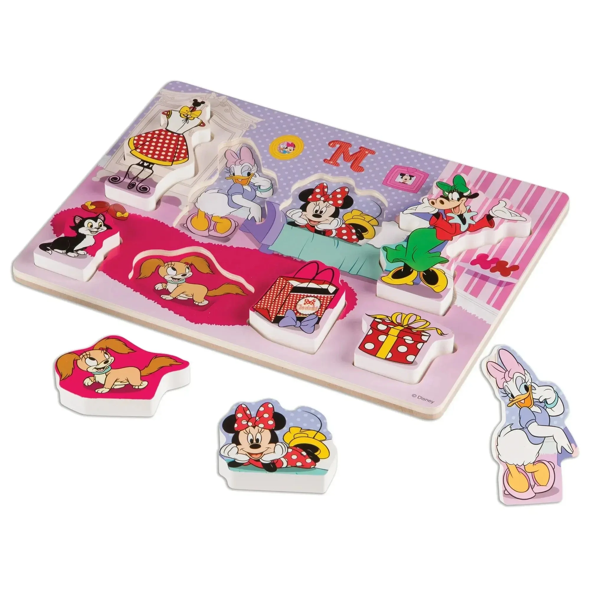 Melissa and Doug Minnie Mouse Wooden Chunky Puzzle