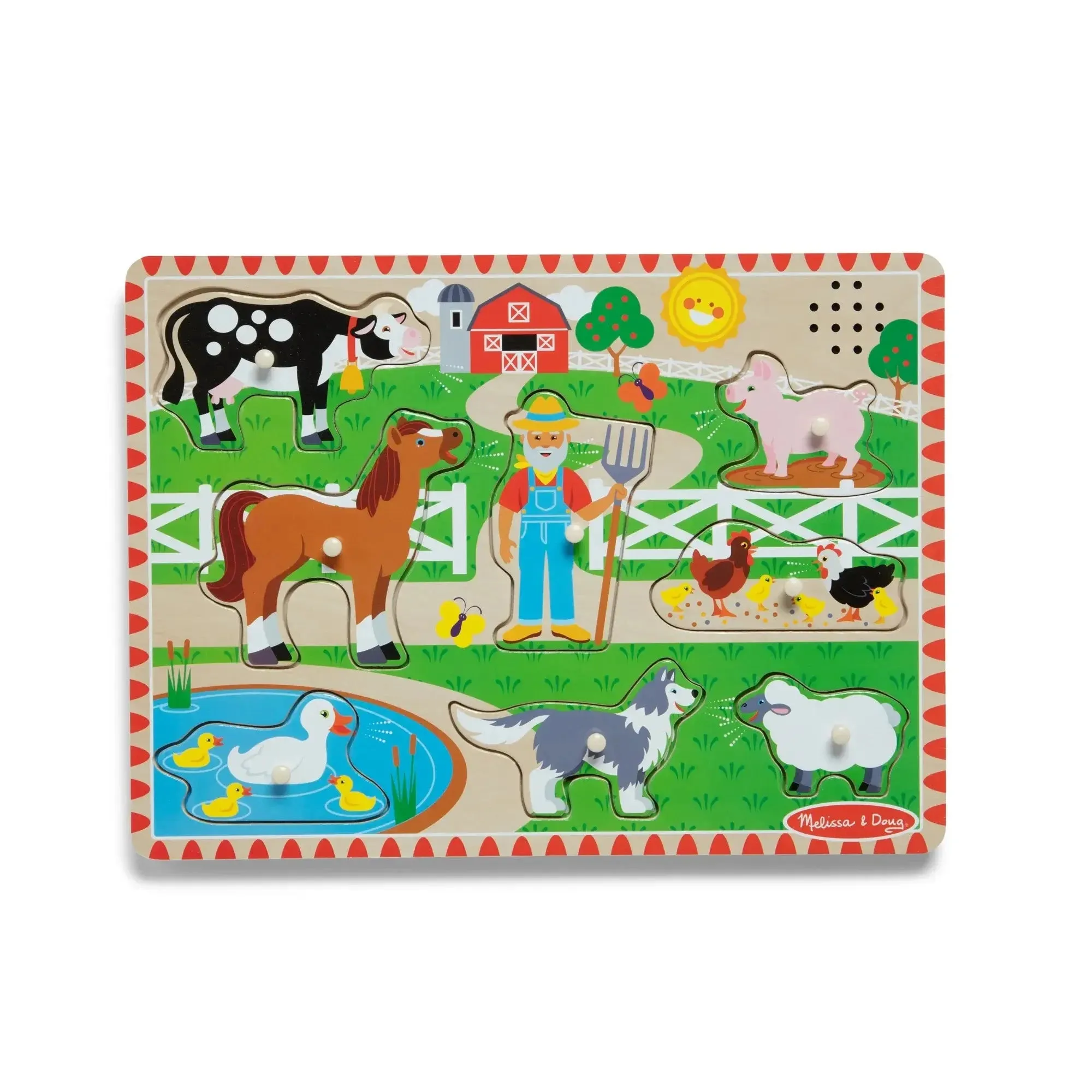 Melissa and Doug Old MacDonald's Farm 9-Piece Sound Puzzle
