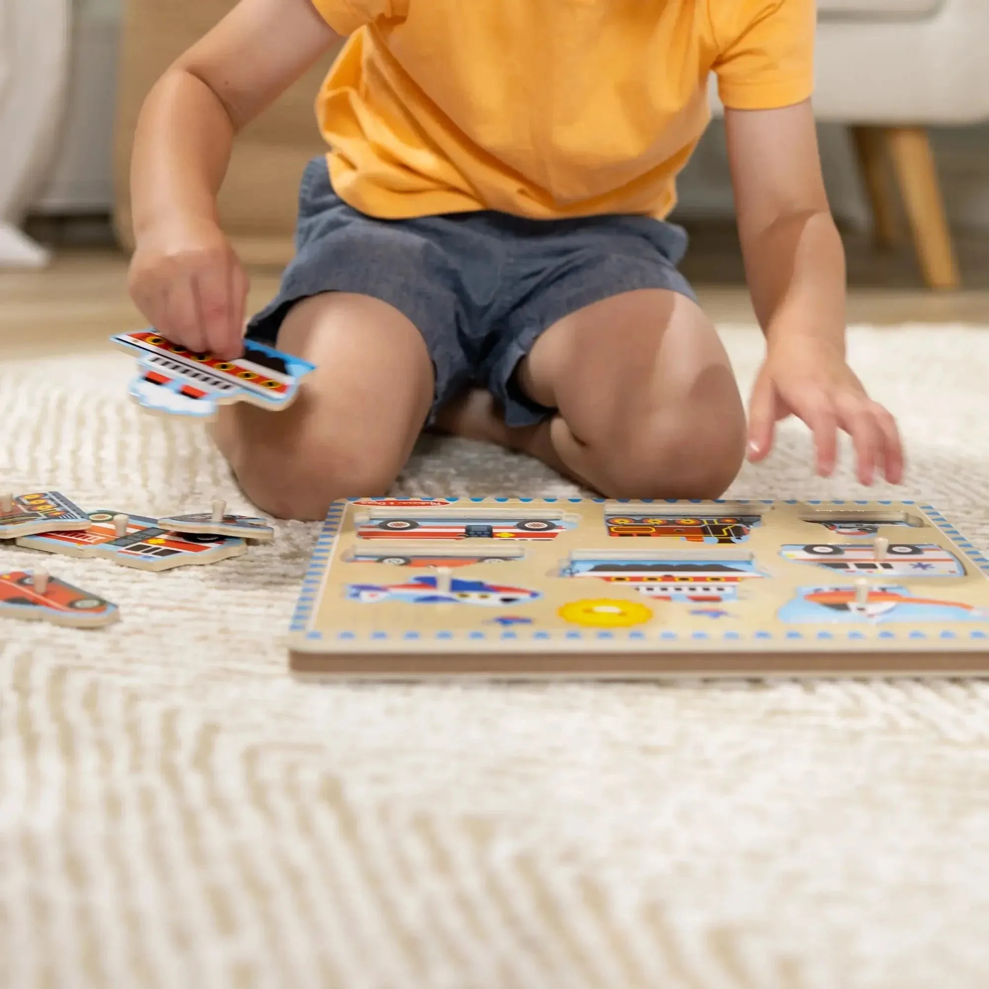 Melissa and Doug Vehicles 8-Piece Sound Puzzle