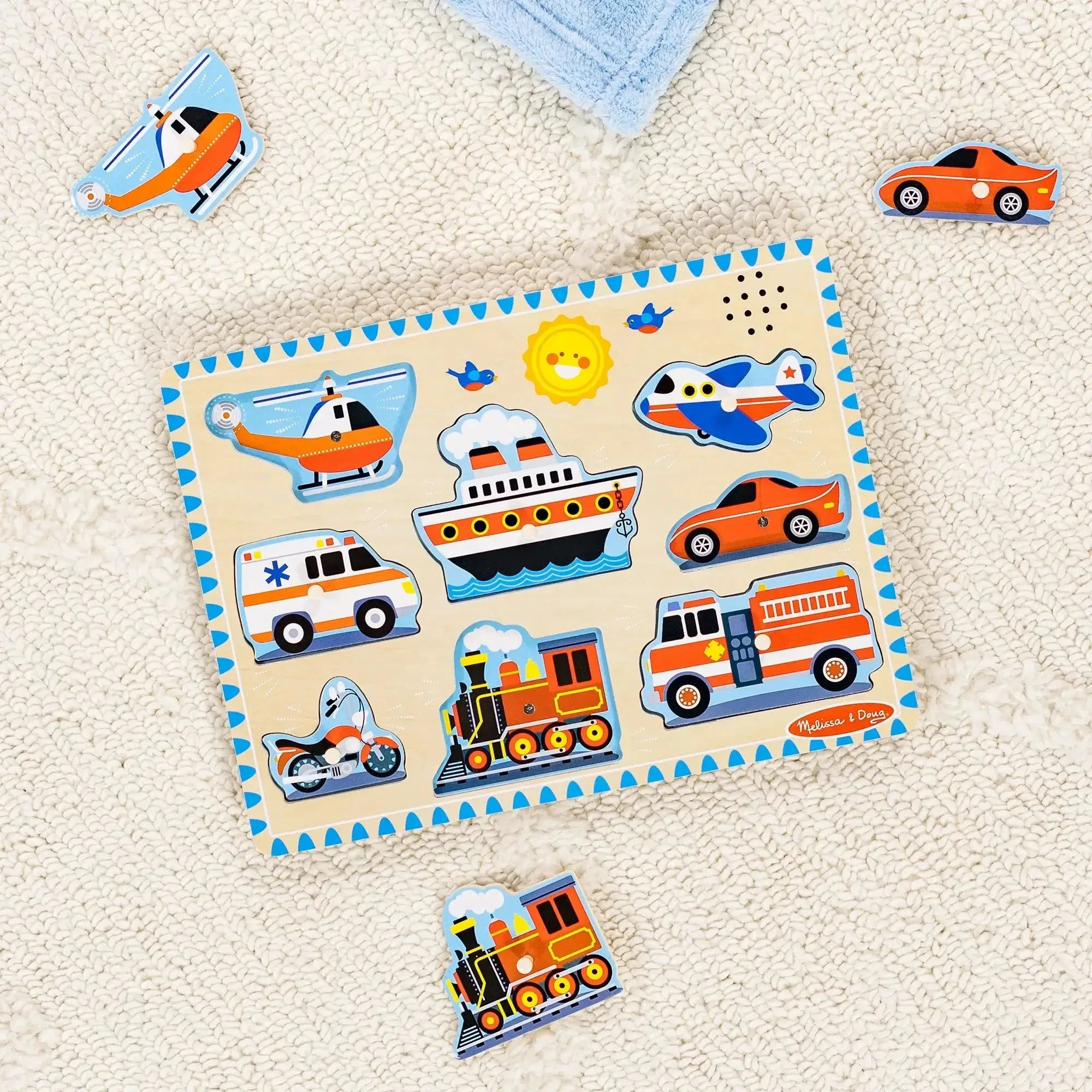 Melissa and Doug Vehicles 8-Piece Sound Puzzle