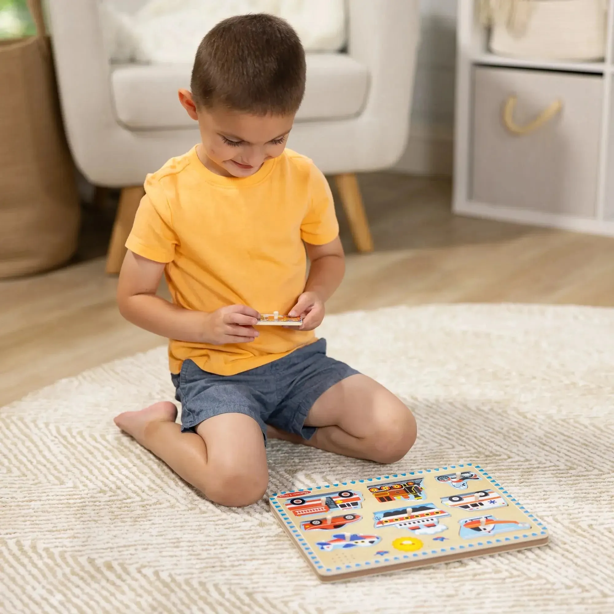Melissa and Doug Vehicles 8-Piece Sound Puzzle