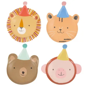 Meri Meri Party Plates | Animal Parade 8x