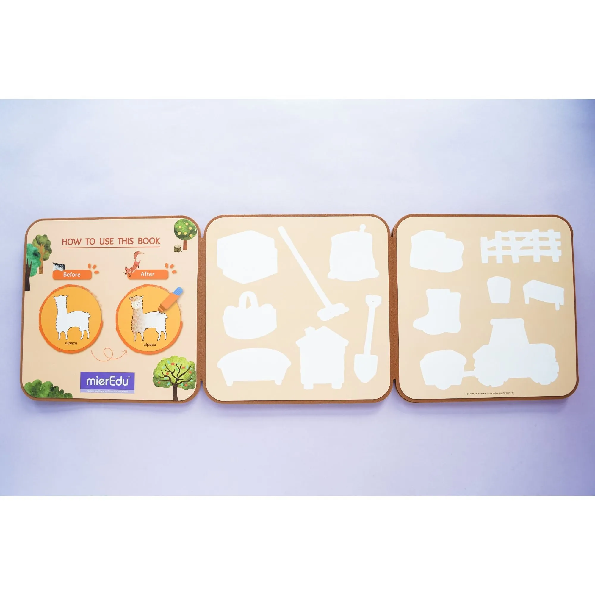 MierEdu Farm Animals Magic Water Doodle Book