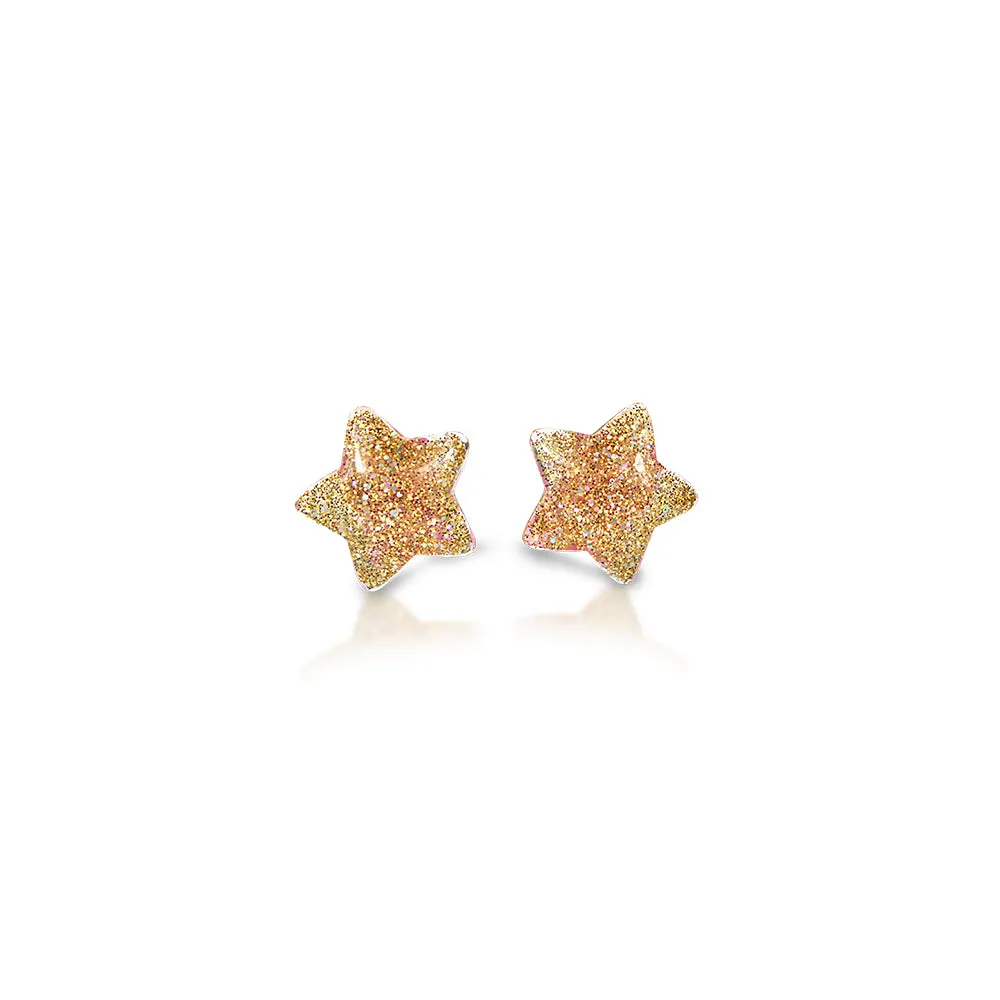 Milk x Soda Earrings | Star Clip Ons Gold