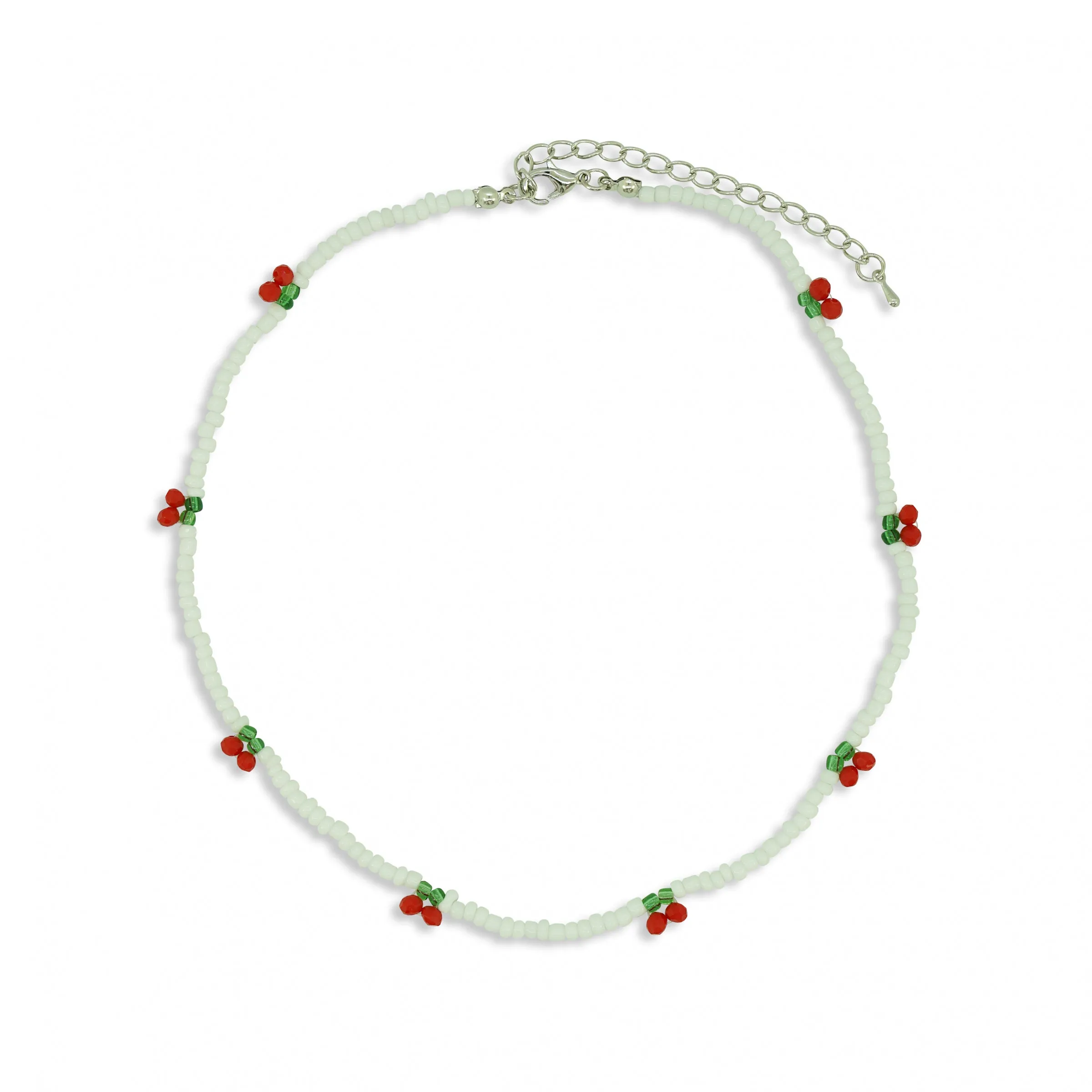 Milk x Soda Necklace | Beaded Cherry
