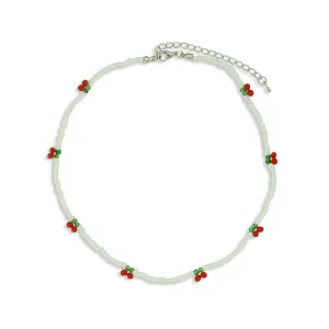 Milk x Soda Necklace | Beaded Cherry