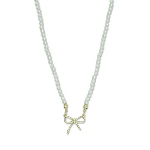 Milk x Soda Necklace | Pearl Ribbon
