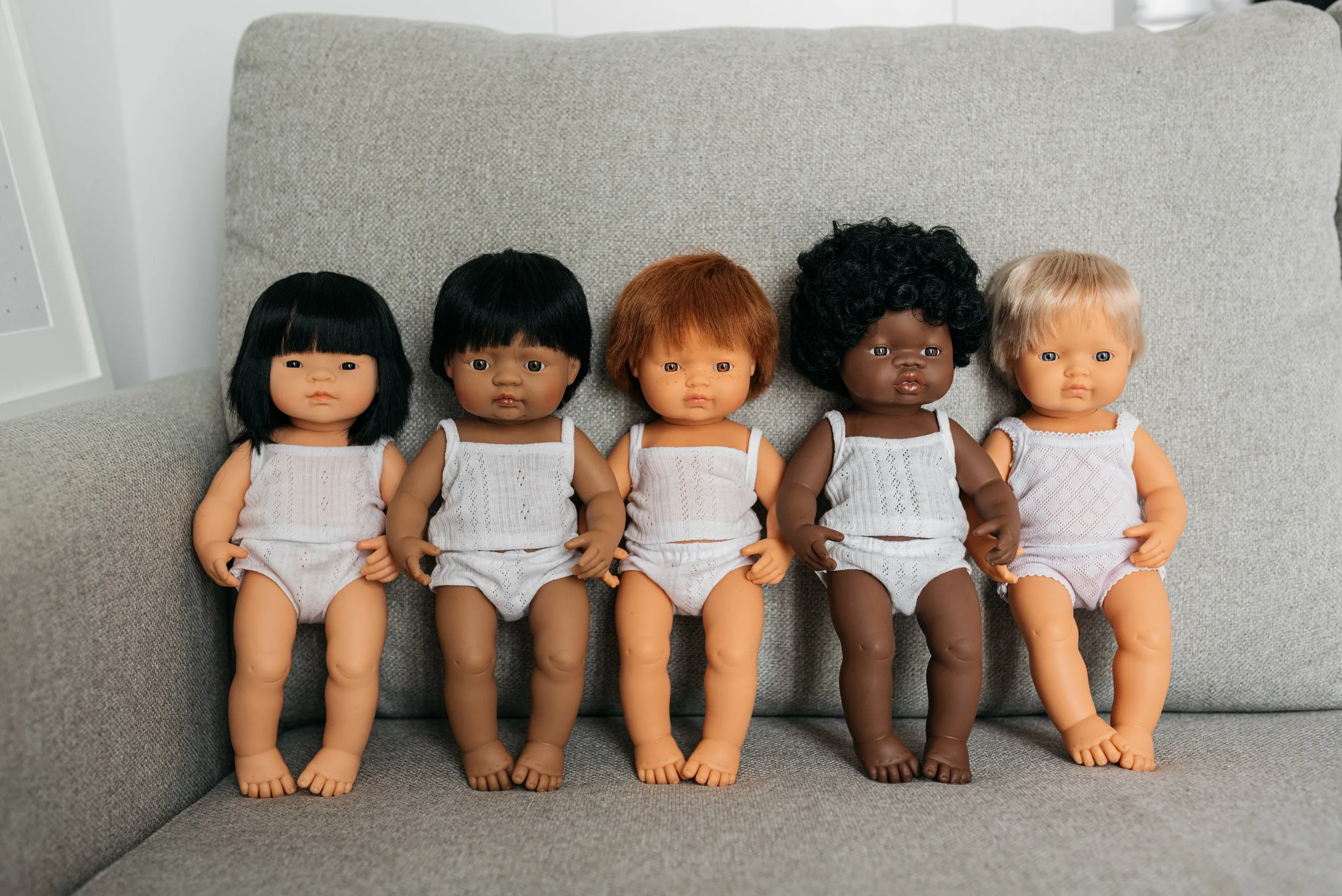Miniland Baby Doll Caucasian BOY 38 cm