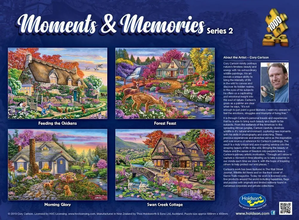 Moments & Memories Feeding The Chickens 1000 Piece Puzzle