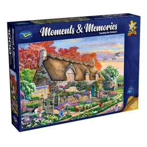 Moments & Memories Feeding The Chickens 1000 Piece Puzzle