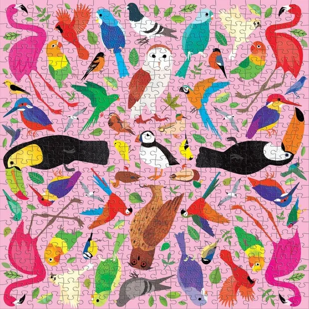 Mud Puppy 500 Piece Puzzle Kaleido-Birds