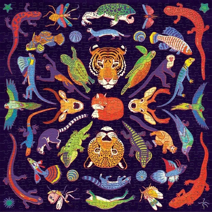 Mud Puppy 500 Piece Puzzle Kaleido-Wild