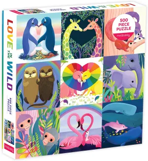 Mud Puppy 500 Piece Puzzle Love In The Wild