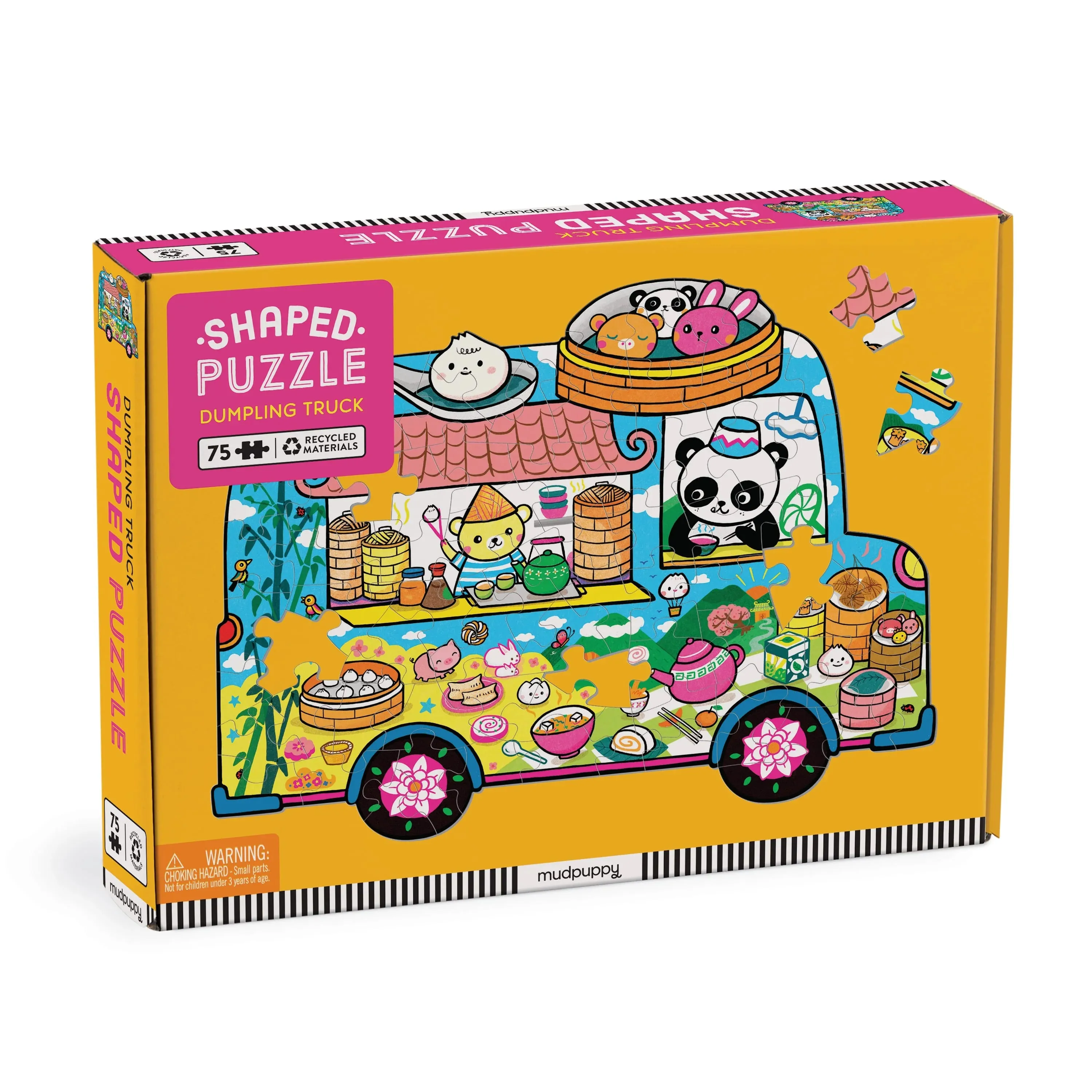Mud Puppy 75 Piece Scratch   Sniff Puzzle | Dumpling Truck