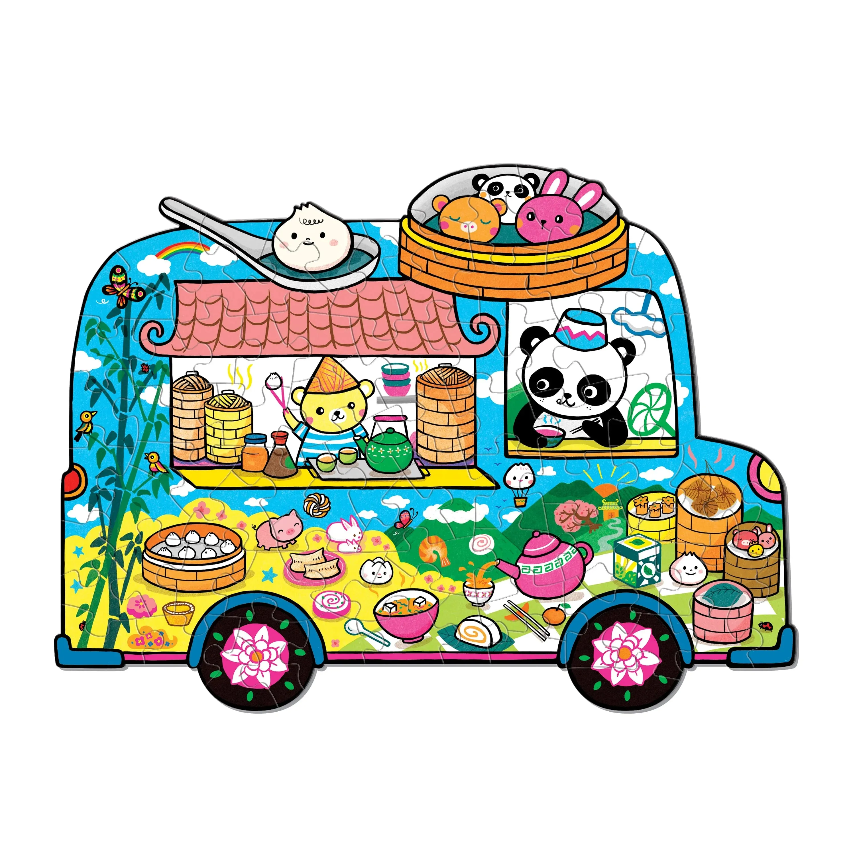 Mud Puppy 75 Piece Scratch   Sniff Puzzle | Dumpling Truck