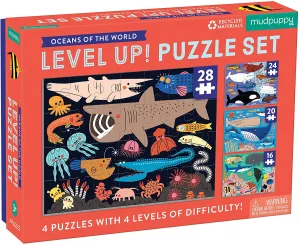 Mud Puppy Oceans Of The World Level Up! Puzzle Set