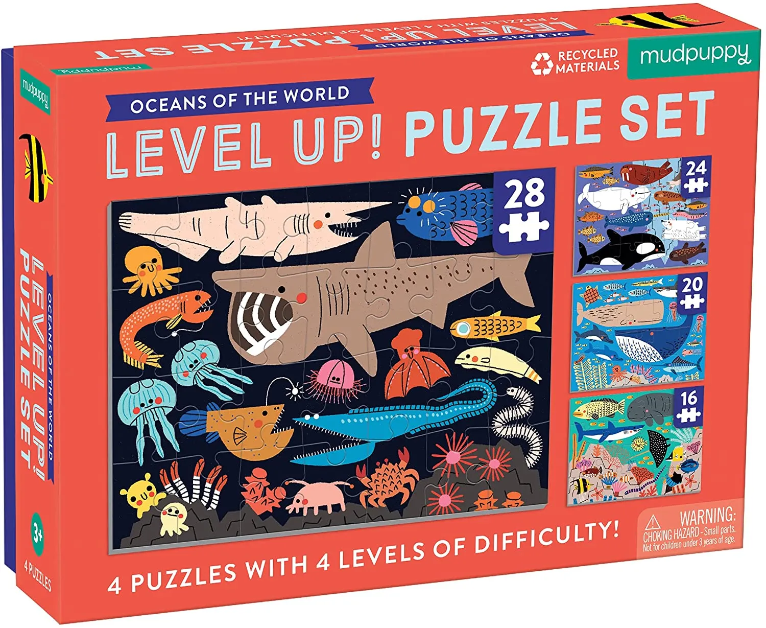 Mud Puppy Oceans Of The World Level Up! Puzzle Set