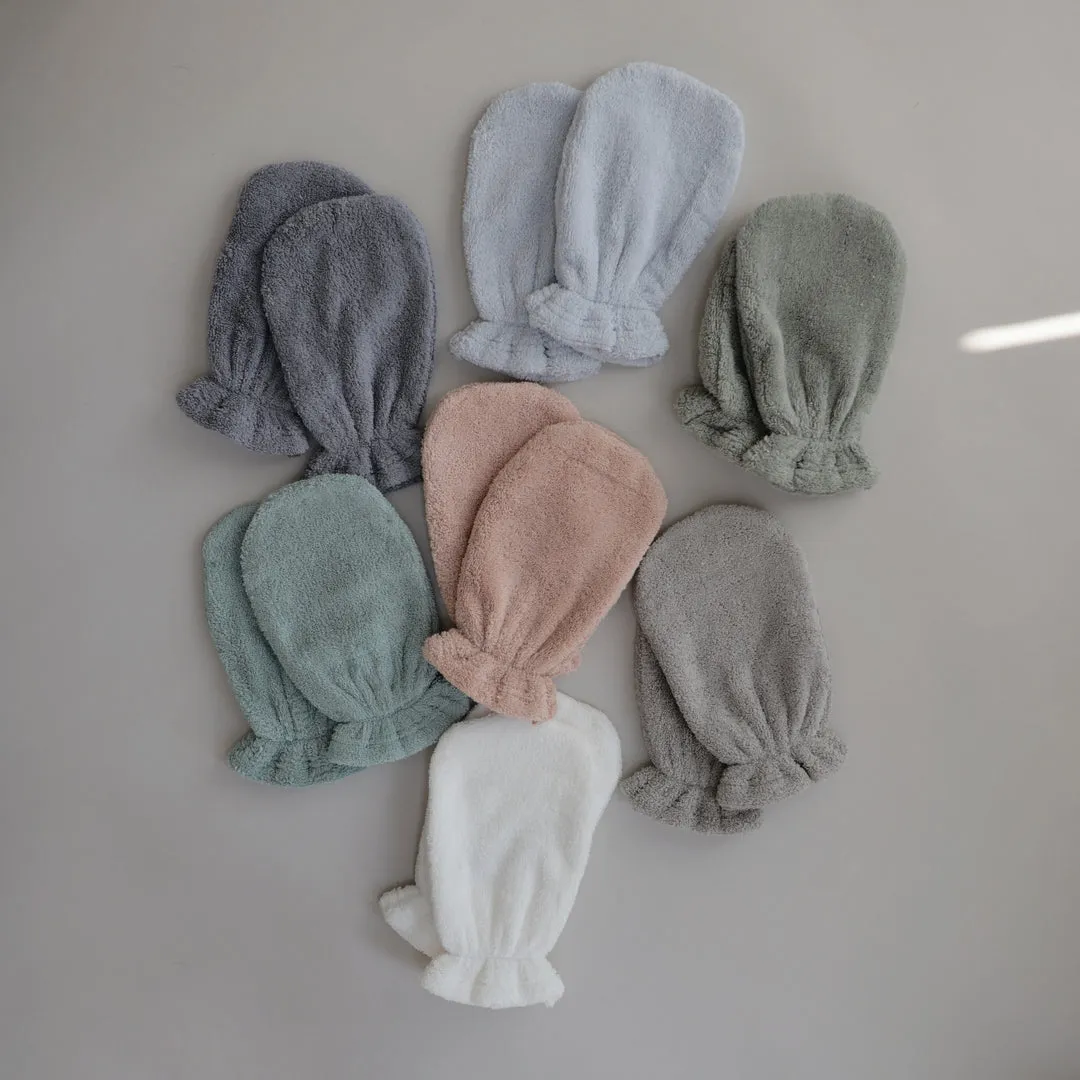 Mushie Bath Mitt 2-Pack | Blush