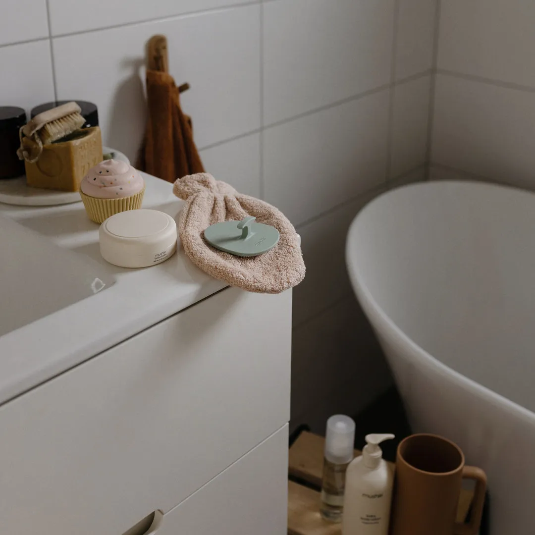 Mushie Bath Mitt 2-Pack | Blush