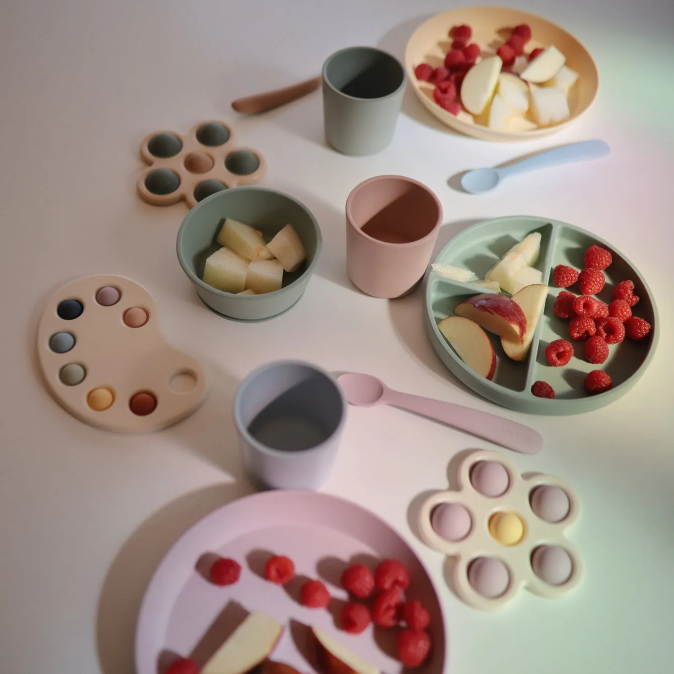Mushie Dinnerware | Sage | Cup 2 Pack