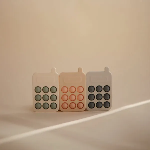 Mushie Phone Press Toy Blush