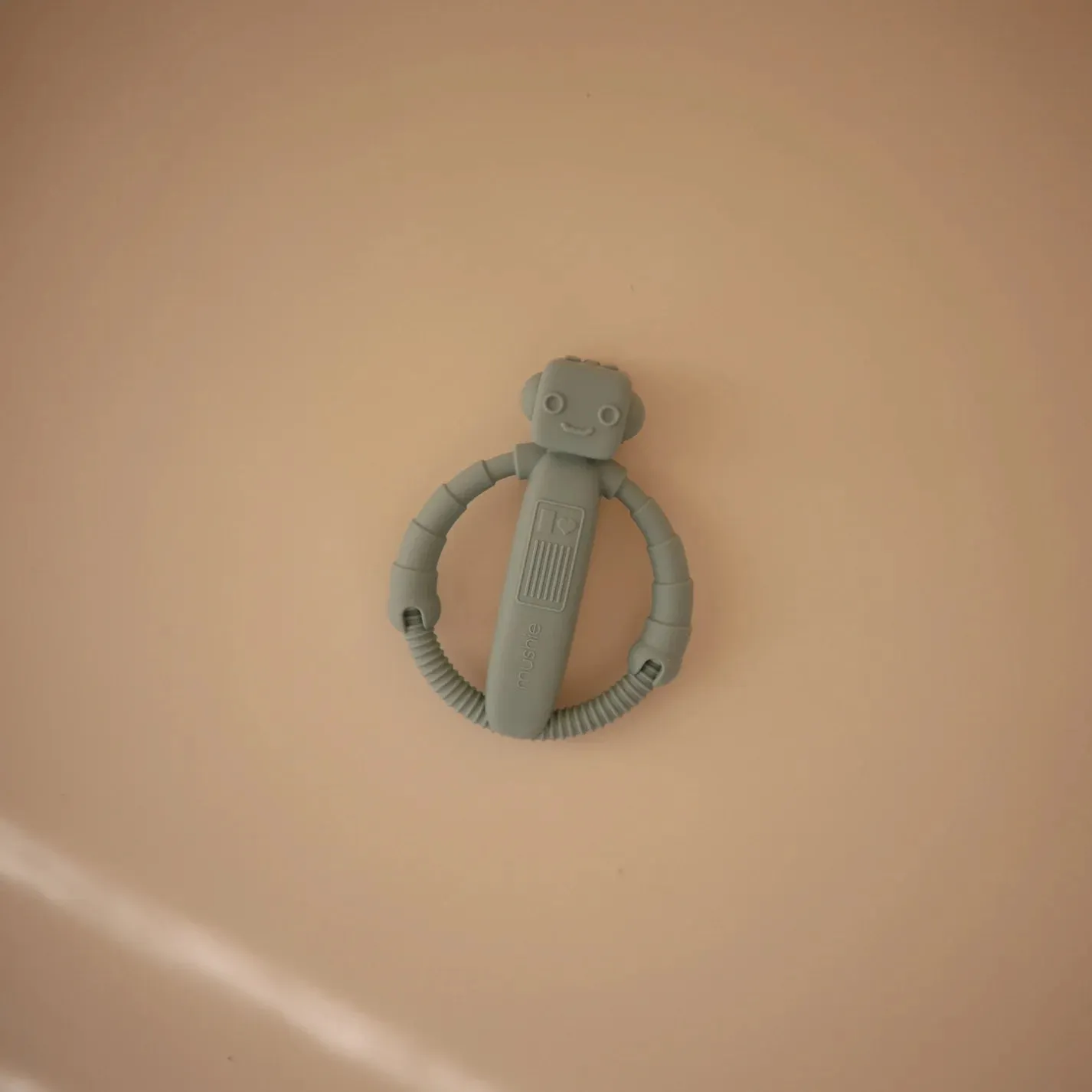 Mushie Robot Rattle Teether