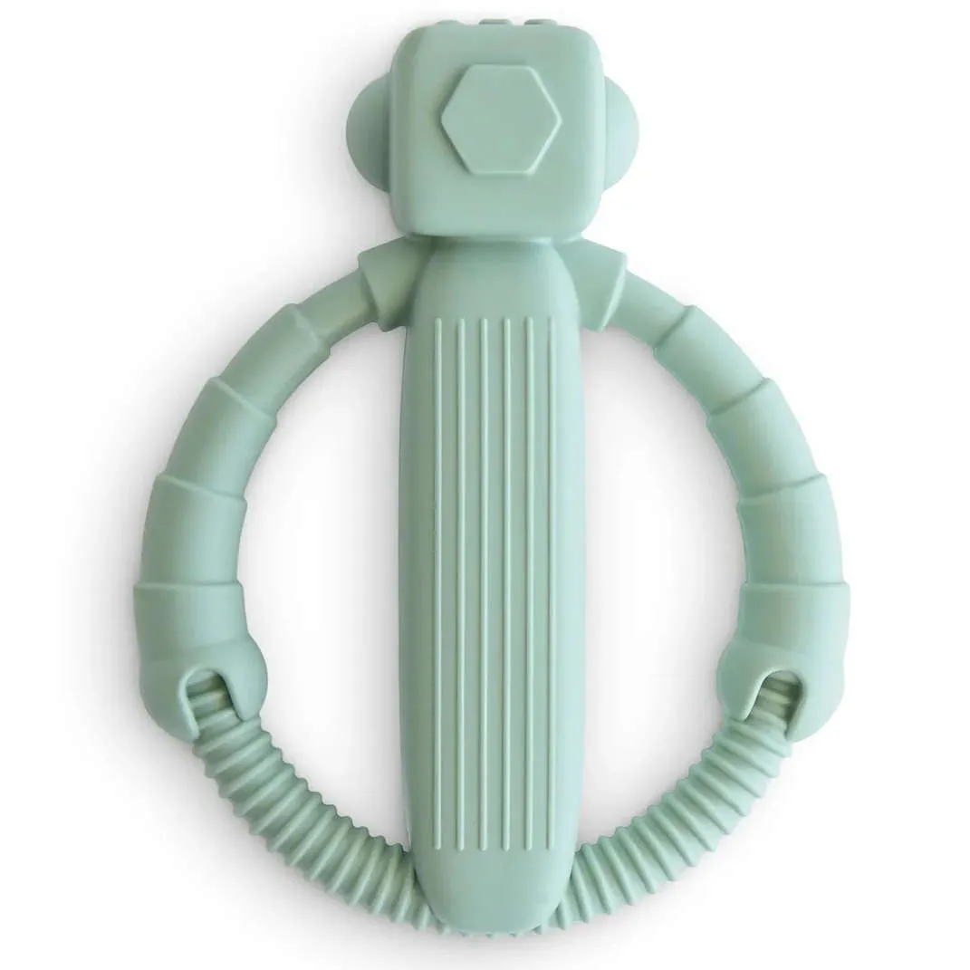 Mushie Robot Rattle Teether