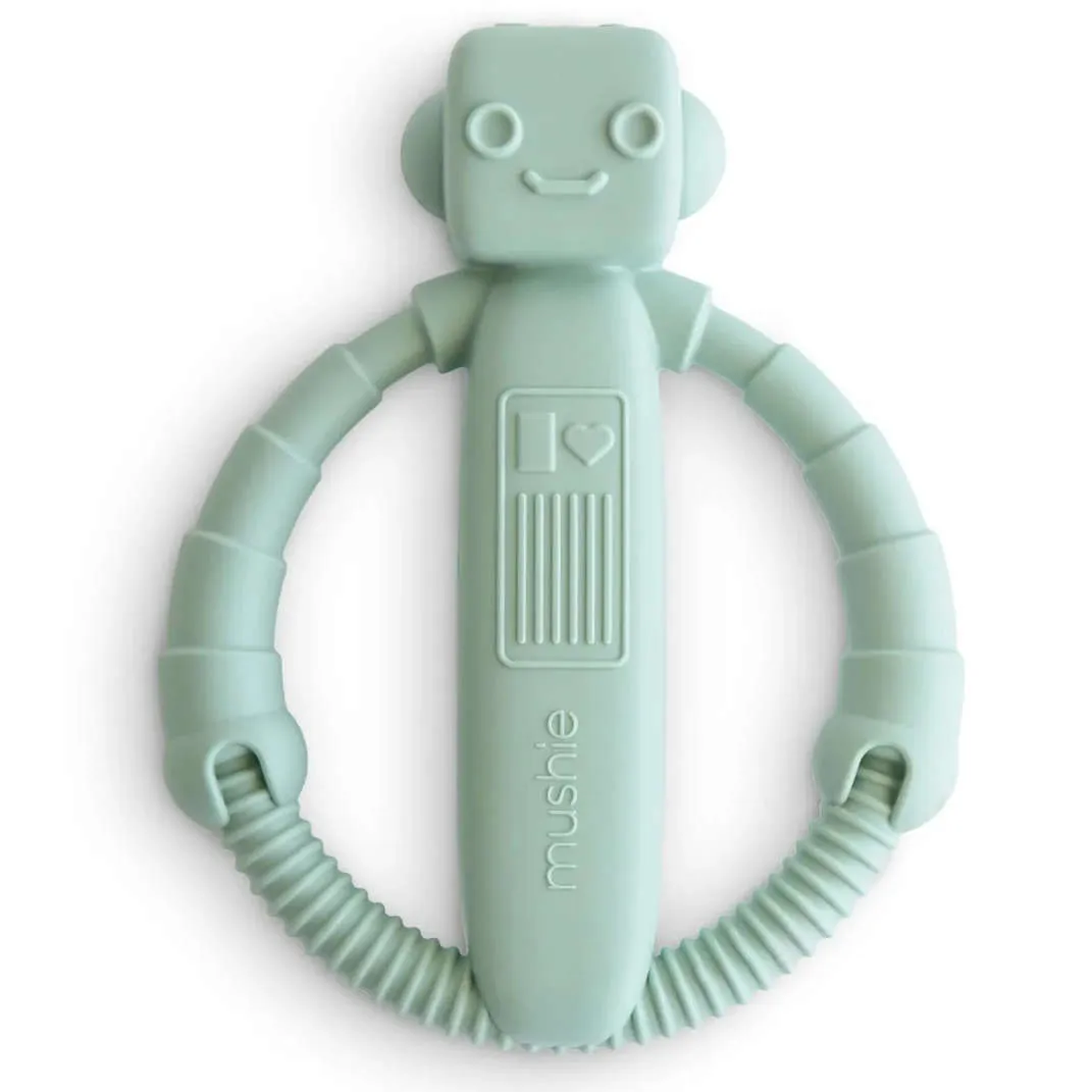 Mushie Robot Rattle Teether