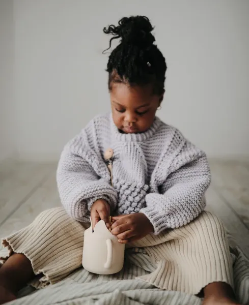 Mushie Snack Cup | Shifting Sand