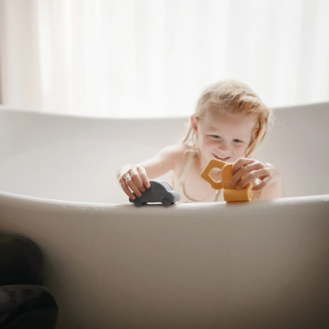 Mushie Toy | Vehicles Mold Free Bath Play Set - 4 Pack