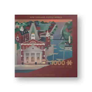New England Puzzle Works Boston, Massachusetts 1000 Piece Jigsaw Puzzle