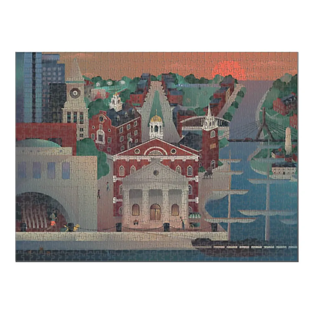 New England Puzzle Works Boston, Massachusetts 1000 Piece Jigsaw Puzzle
