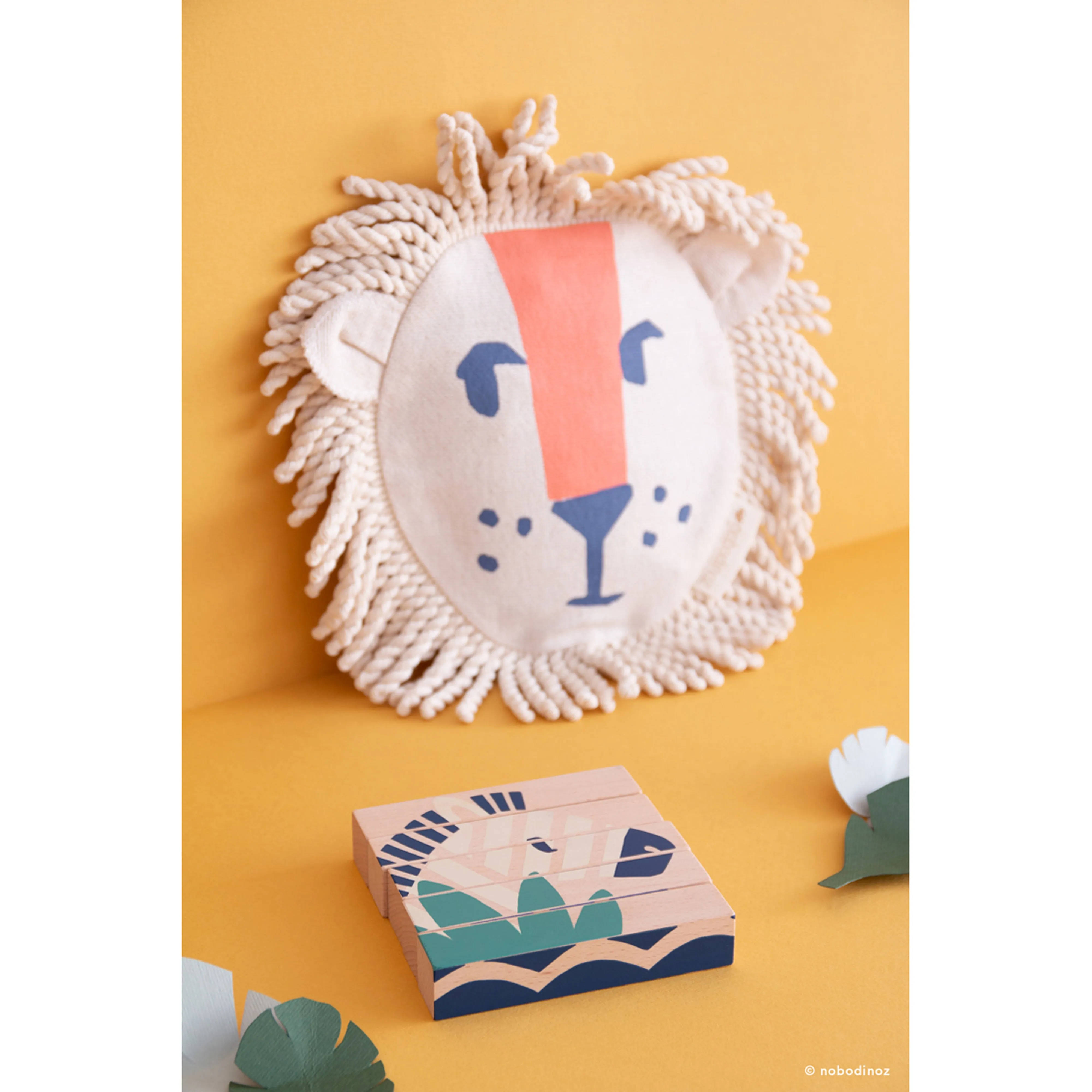 nobodinoz Wild Animals Wooden Blocks