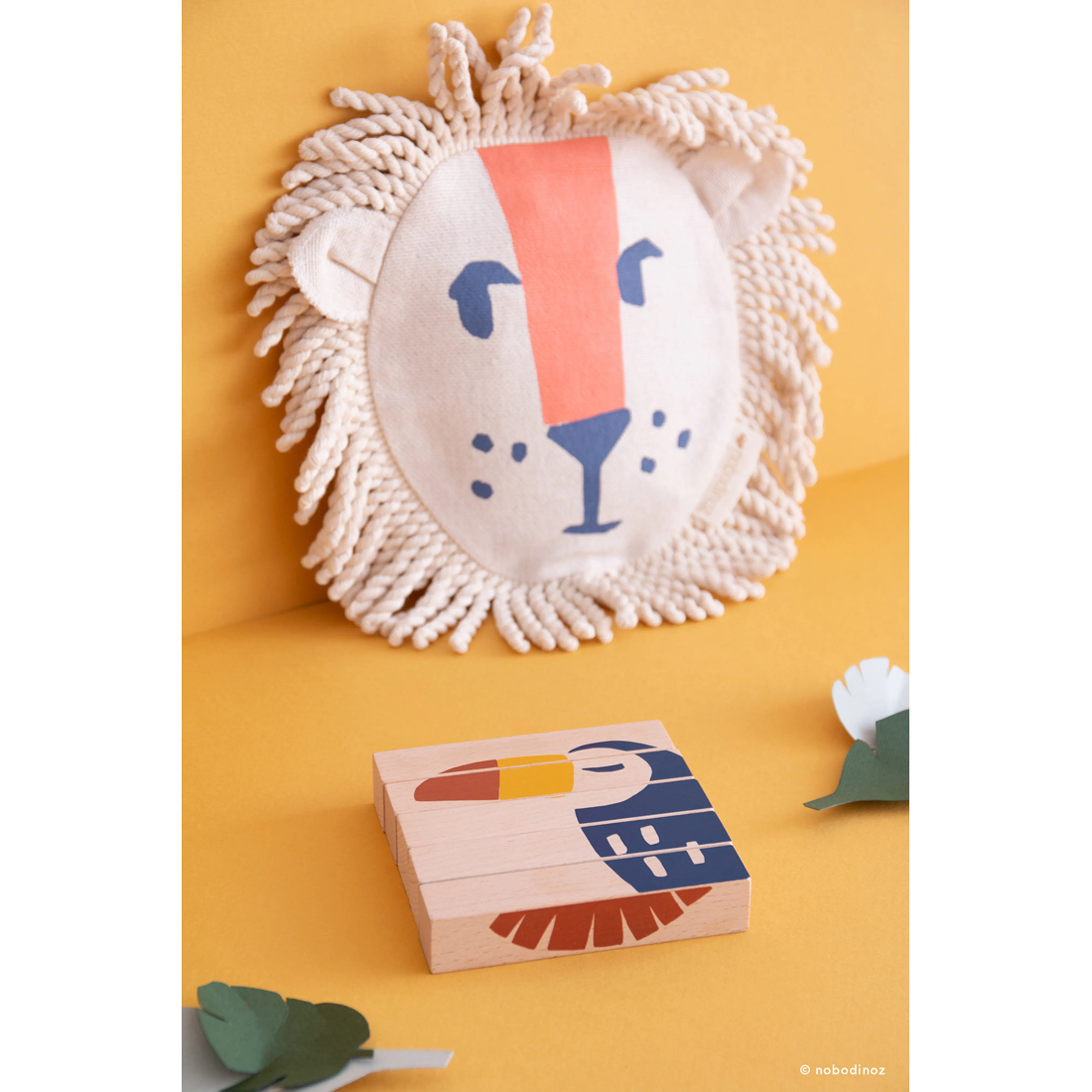 nobodinoz Wild Animals Wooden Blocks