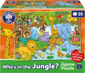 Orchard Toys 301 25P Who's In The Jungle Wise - Kids Toys