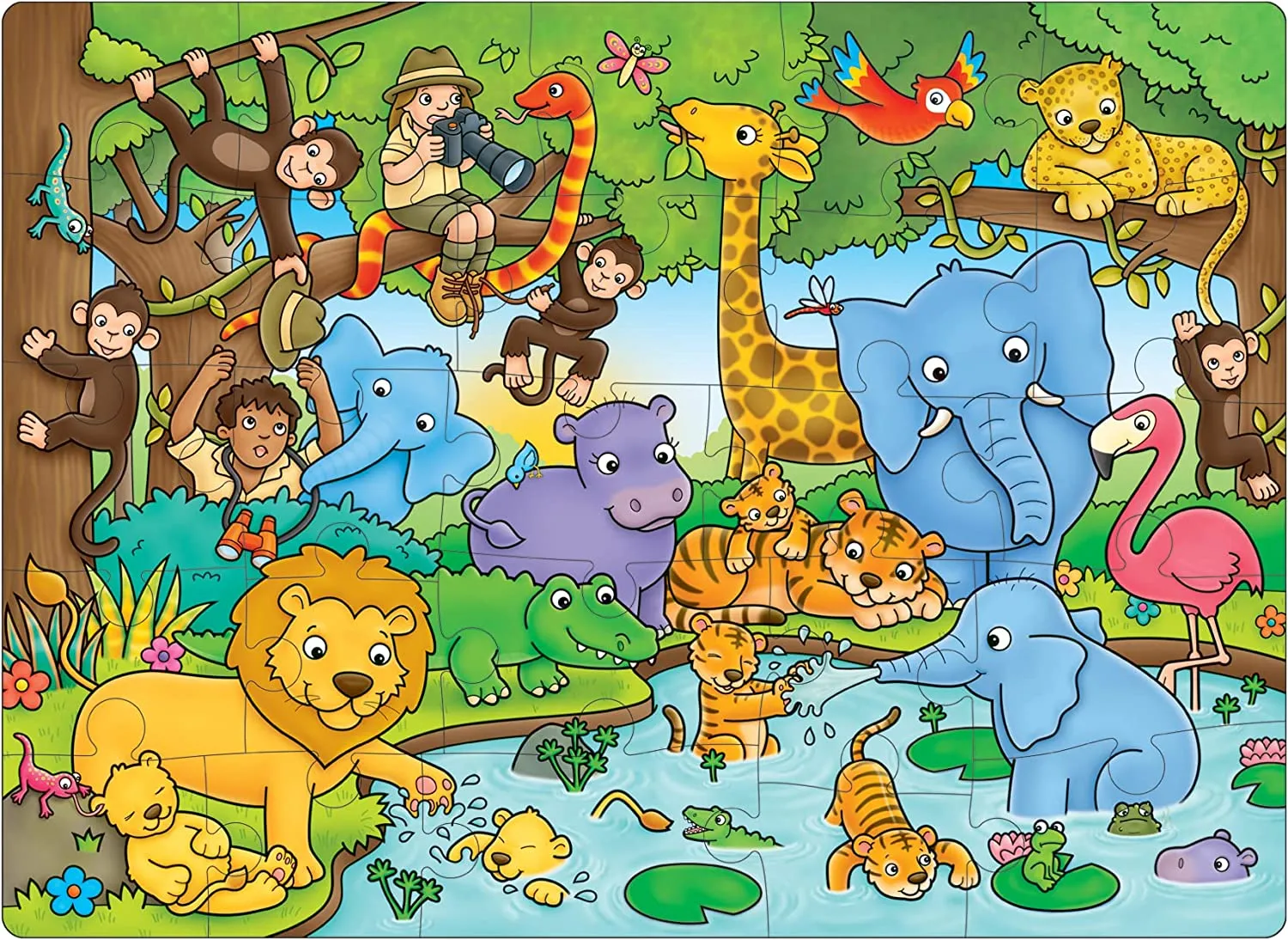 Orchard Toys 301 25P Who's In The Jungle Wise - Kids Toys