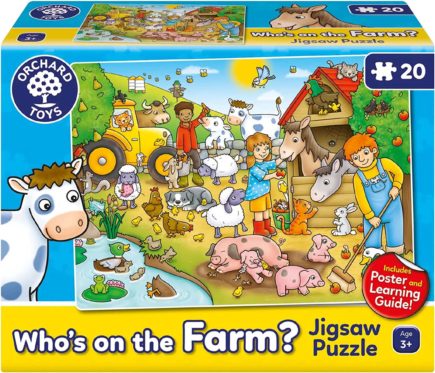 Orchard Toys 302 20P Who's On The Farm Wise - Kids Toys