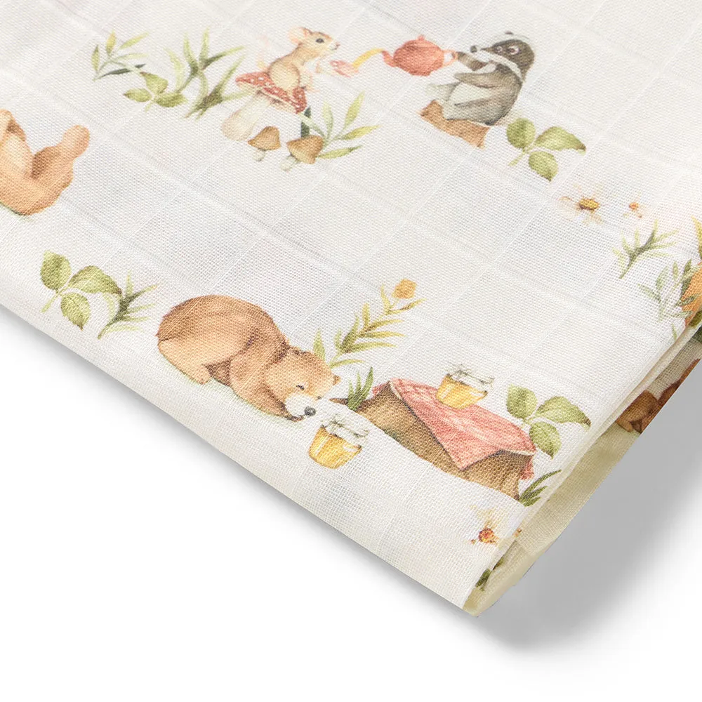 Organic Muslin Wrap | Bears