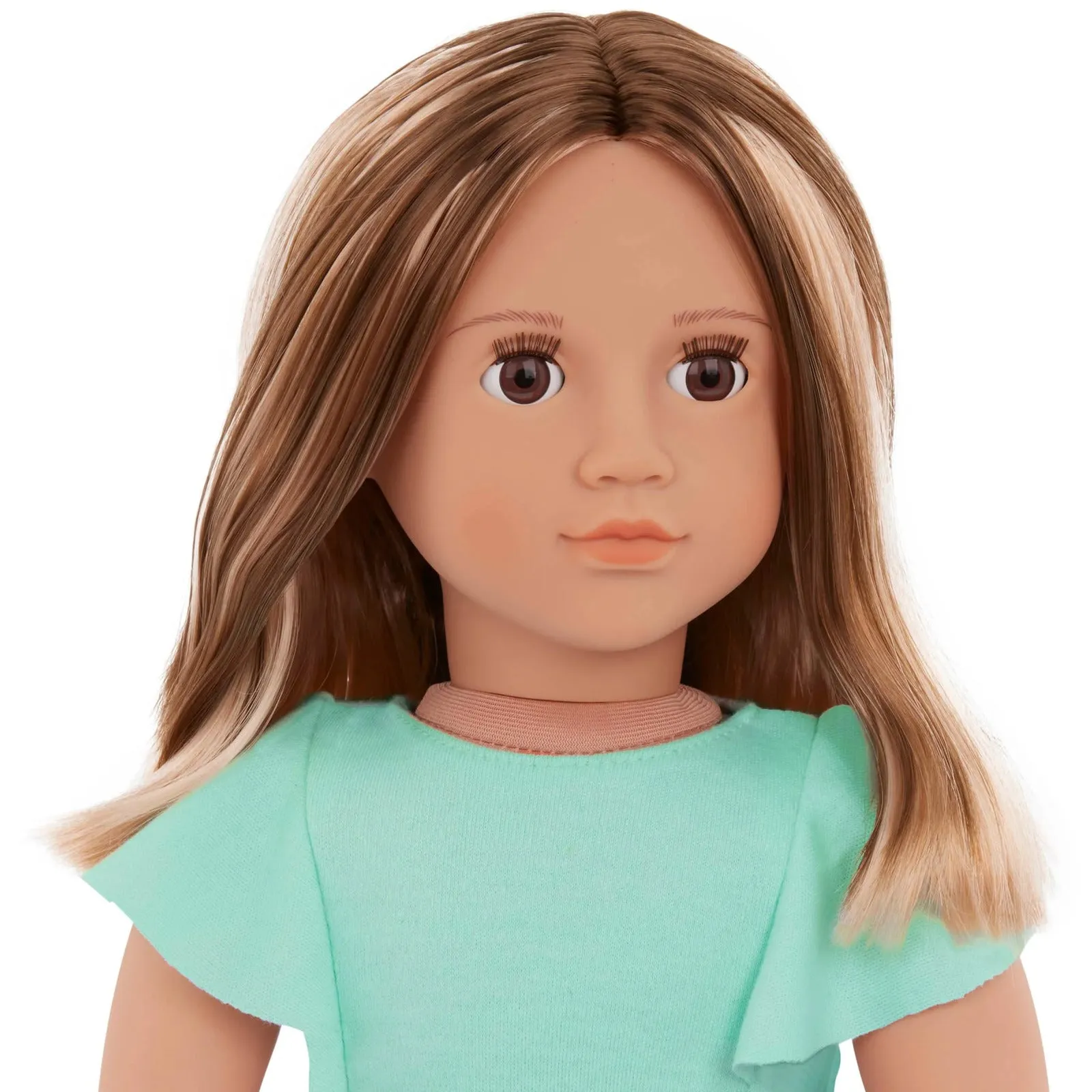 Our Generation 18 Inch Regular Doll With Denim & Tulle Skirt Lisa