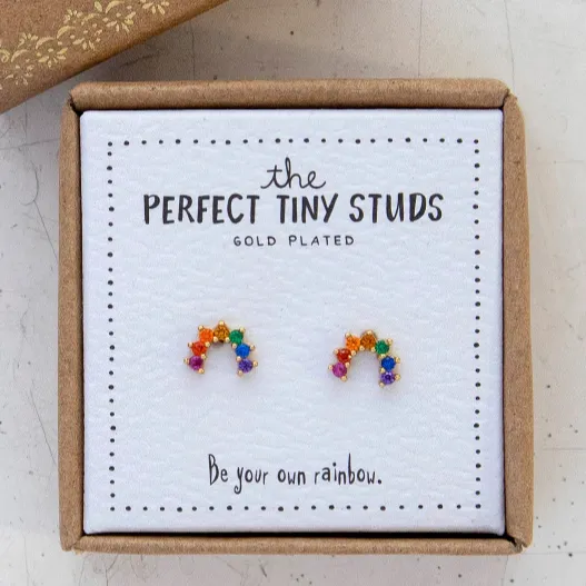 Perfect Tiny Studs | Rainbow
