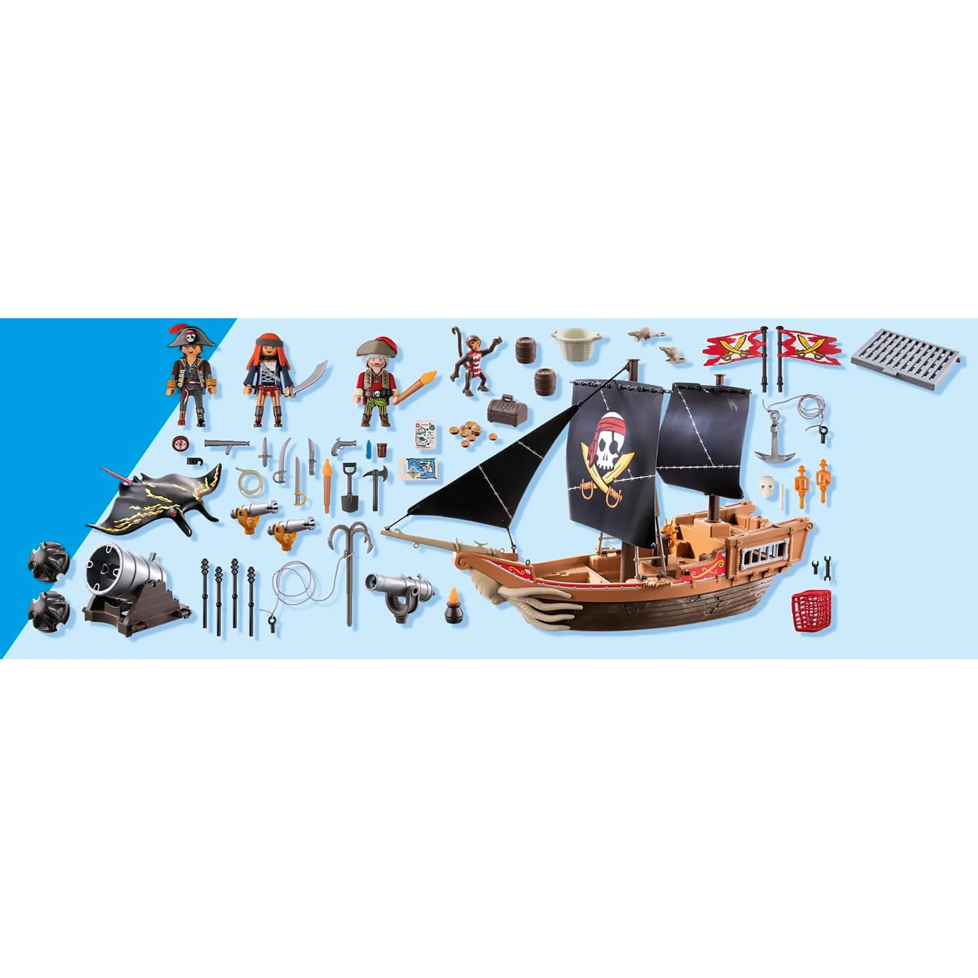 Playmobil Pirates Large Pirate Ship Playset 71530
