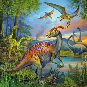 Ravensburger 3 x 49 P Dinosaur Facination Wise - Kids Toys