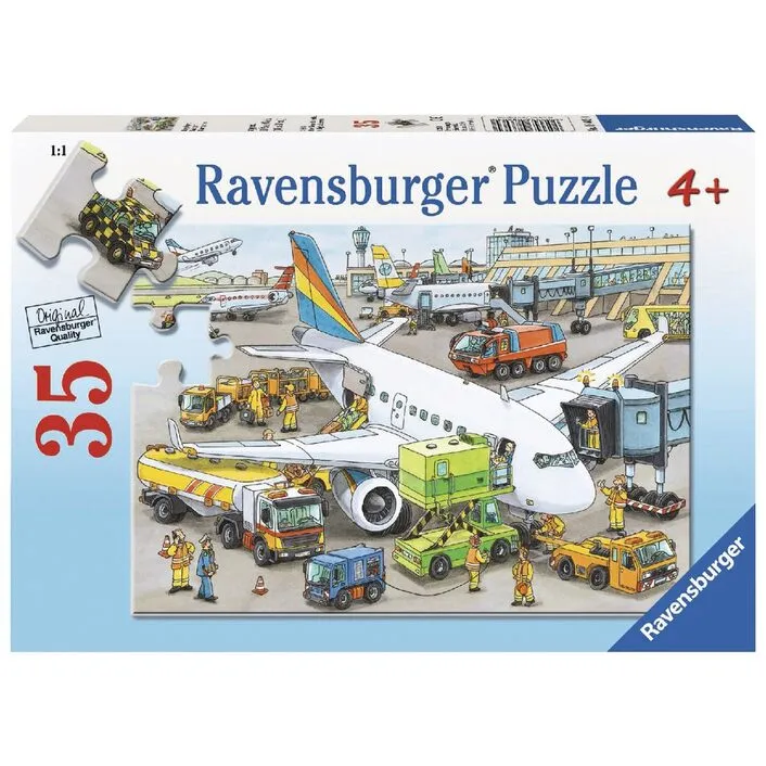 Ravensburger 35 P Busy Airport Wise - Kids Toys
